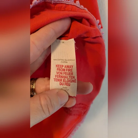 Boden Coral Tunic Top with White Embroidery - Picture 4 of 4